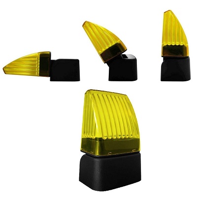 Lampeggiante LED 12-24-230V con e senza lampeggio Giallo